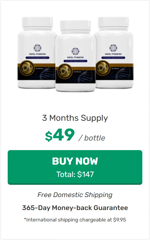 WealthGenix™ 3 bottles pricing